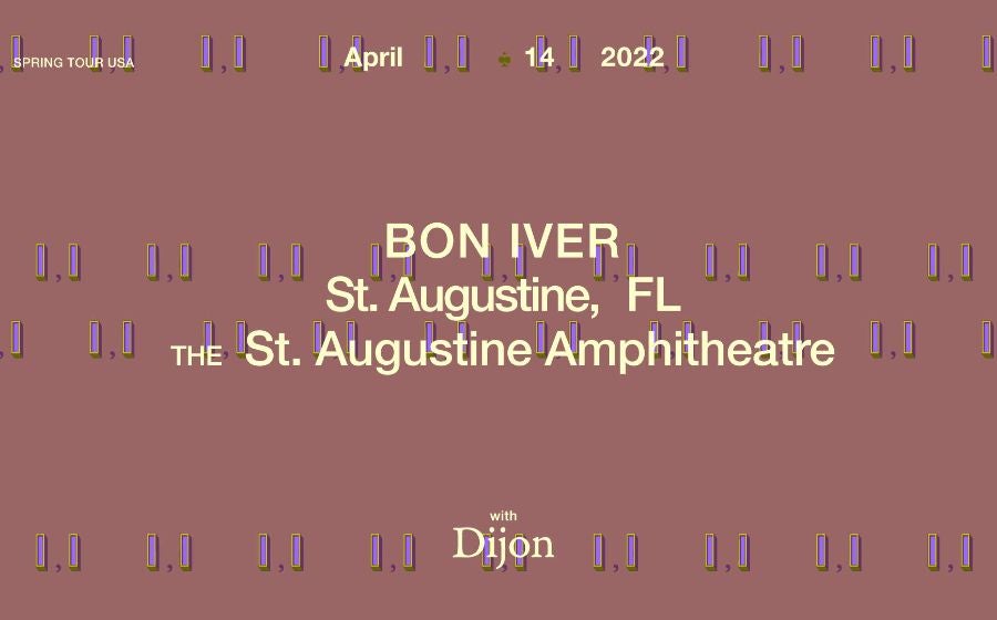 St Augustine Amphitheater Schedule 2022 Bon Iver | St. Augustine Amphitheatre